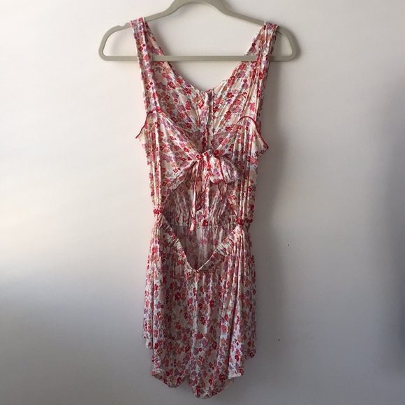 Interhat S.A Pants - Floral Open Back Romper